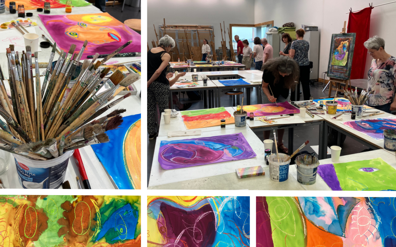 Vrijwilligersdag – Verbinding met ecoline en krijt